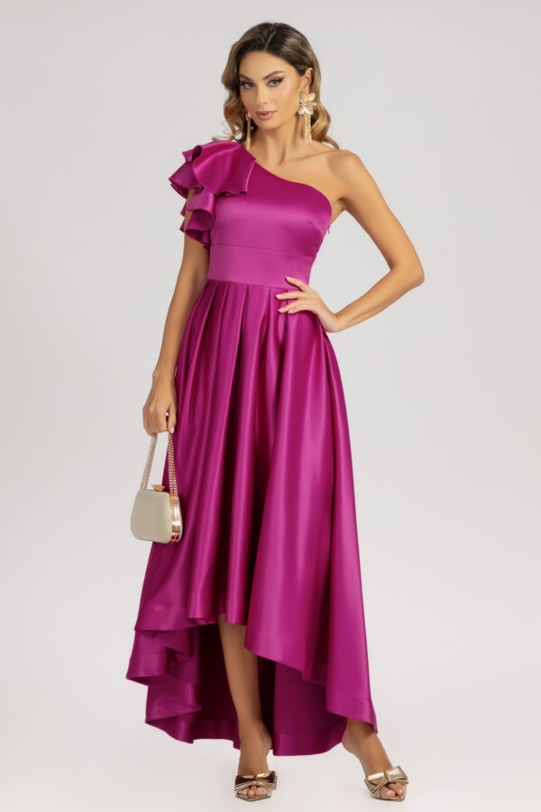 Rochie de ocazie AVARO cu un umăr gol și design asimetric