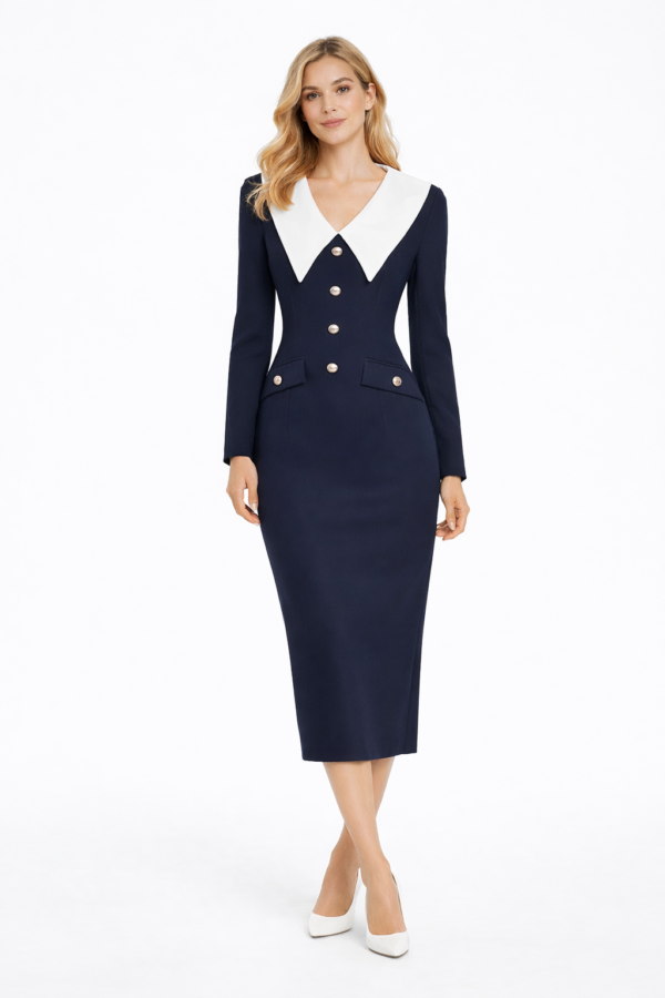 Rochie casual cu talie cambrată – Valencia